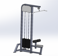 Buena calidad Gimnasio Equipo de fitness Lat Pull Down Low Row High Pulling Gym Equipment