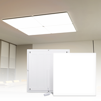 Panneau lumineux LED sans cadre 600x600 40W, plafonnier fin à montage en surface, garantie 5 ans pour l'éclairage commercial et de bureau
