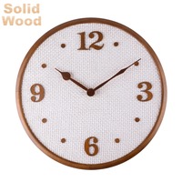 Horloge murale en bois de pin, design moderne et contemporain, mécanisme silencieux, décoration en bois