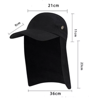 Casquette unisexe de haute qualité avec couverture de cou d'oreille rabat pare-soleil Camping en plein air voyage chapeau de pêche