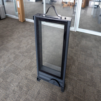 Sistem Panel Partisi Modular Kantor Aluminium Kedap Suara Modern, Kaca Tempered Tebal 76mm untuk Penggunaan Sekolah & Rumah Sakit