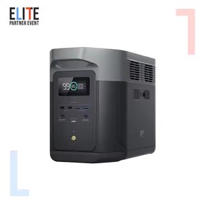 Para <span class=keywords><strong>ECOFLOW</strong></span> <span class=keywords><strong>DELTA</strong></span> <span class=keywords><strong>2</strong></span> Max Estación de energía portátil 2400W LFP Generador solar 2048Wh Carga completa 1 hora MPPT alimentado por energía solar para automóviles - Product Image 2