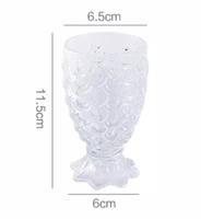 5.6 OZ petite échelle de poisson verre vin jus thé gobelet soulagement exquis sirène tasse 160ml gaufrage tasses à boire avec queue de poisson
