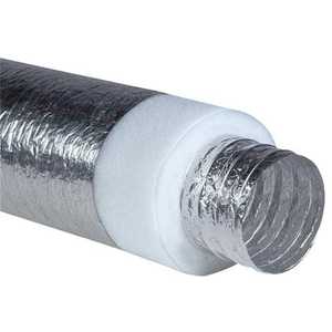 Système de ventilation HVAC en acier inoxydable R6 R8 avec surface en coton et feuille d'aluminium, <span class=keywords><strong>conduit</strong></span> flexible <span class=keywords><strong>isolé</strong></span> de 10 m pour école, parc - Product Image 6