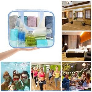 Sac de maquillage de voyage imprimé personnalisé avec logo et taille, imprimable par sublimation, pour la gym, avec rabat avant amovible et détachable - Product Image 5