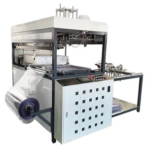 Automatic plastic blister packing tray vacuum forming machine