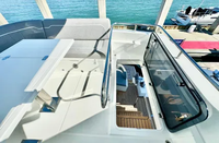 Intérieurs de luxe, bateau de plaisance miniature Bohao de 36 pieds avec deux moteurs de 250 CV, capacité de 12 personnes, à vendre