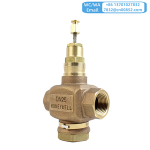 VÁLVULA DE GLOBO ROSCADA DE DOS VÍAS DE 2 VÍAS original Honeywell V5011P1004 1 pulgada DN25 BSPT PN20 Latón rojo en stock - Product Image 2