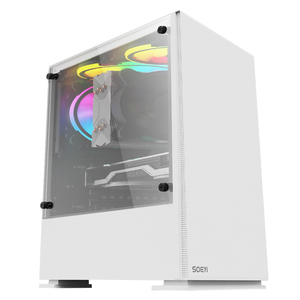 Computadora de Escritorio para Juegos Jieshuo, AMD <span class=keywords><strong>Ryzen</strong></span> 5 <span class=keywords><strong>5600G</strong></span> de 6 Núcleos a 3.9GHz, 16GB DDR4 a 3200MHz, 1TB M.2 NVMe, Fuente de Alimentación de 550W, WIFI - Product Image 2