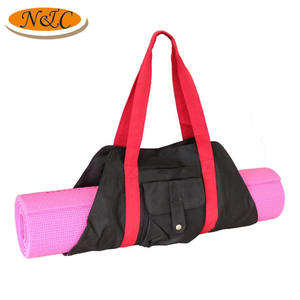 Bolsa de lona para esterilla de Yoga, bolso de mano con bolsillos - Product Image 3