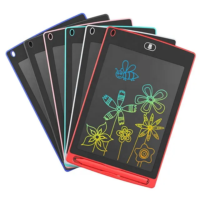 Tablet Menulis LCD untuk Anak-anak, Papan Menggambar Menggambar Menggambar Grafis Digital Layar Berwarna 8.5 Inci Pembelajaran Pendidikan Elektronik