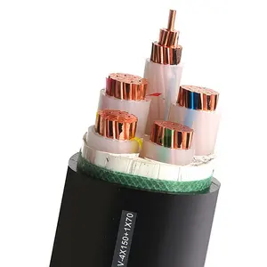 Niedriger Preis hohe Qualität 4*120mm 4*300mm 4*400mm Niederspannung YJV XLPE Isolierung PVC-Mantel unterirdisches Schutz rohr kabel