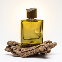 Flacon de parfum carré de luxe vide personnalisé en verre 30 ml avec pompe pulvérisatrice et options de bouchons multiples, fond épais, vente en gros