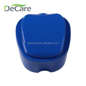 Estuche para dentaduras postizas con forma de diente, caja de almacenamiento para prótesis dentales con red para colgar - Product Image 5