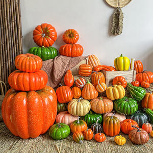 Modelo de Calabaza de Simulación, Decoraciones de Halloween para <span class=keywords><strong>el</strong></span> Festival de la Cosecha, Material de Burbuja, Uso en Interiores, Granja, Centro Comercial de Vegetales - Product Image 3
