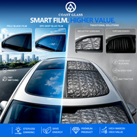 Film de protection solaire intelligent PDLC SPD pour toit ouvrant de voiture, protection UV, rejet IR, film de teinte variable en continu pour toit panoramique, film d'ombrage de luxe