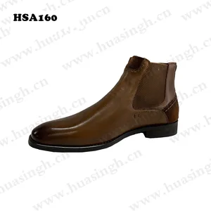 LXG, ingiliz tarzı beyefendi orta kesim çekme bir ofis ayakkabı kaliteli doğal çılgın at deri üst elbise ayakkabı HSA160