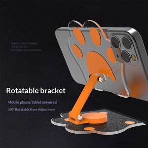 Soporte plegable para teléfono con forma de pata de gato, Mini soporte para tableta de escritorio, soporte multifuncional para oficina, estudio, transmisión en vivo, visualización de vídeo - Product Image 4