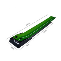 Usine de haute qualité Mini Golf pratique aide à la formation Golf Putting Green tapis d'entraînement Portable avec fonction de retour de balle automatique