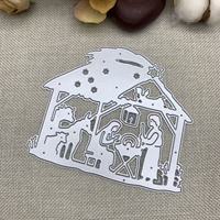 Matrice de découpe en métal pour albums photo DIY, boîtes cadeaux, carton, cartes de vœux, scrapbooking, découpe et gaufrage
