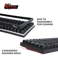 Royal Kludge-machine à écrire RK84, 75% touches de clavier de jeu mécanique, style Kludge, interface usb, led, pour ordinateur de gaming, tablette, style arabe