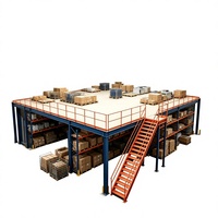 HONGXIN Étagère de mezzanine en acier robuste, sans boulons, réglable, en acier laminé à froid, avec revêtement en poudre, protection contre la corrosion, personnalisable