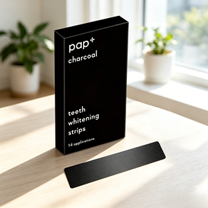 Bandes blanchissantes pour les dents noires, 14 traitements, charbon actif, élimination des taches, <span class=keywords><strong>bande</strong></span> <span class=keywords><strong>dentaire</strong></span> antidérapante avec étiquette privée personnalisée - Product Image 1