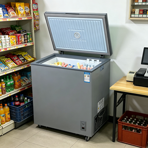 Congélateur Paygo CKD 158L 12V AC/DC, Congélateur à porte simple, Mini-bar intelligent 42L pour hôtel, Réfrigérateur/Congélateur avec porte vitrée - Product Image 6