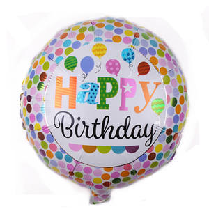 Compre Globos Redondos de Aluminio HLC de 18 Pulgadas para Cumpleaños, Globos de Helio para Decoración de Fiestas de Cumpleaños Feliz Día - Product Image 4