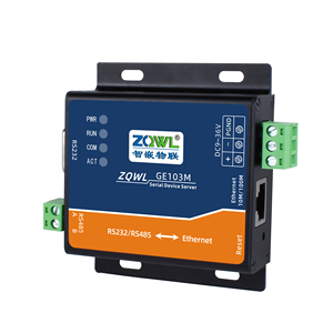 Servidor de dispositivos serie industrial con 1 puerto RS232/485 a <span class=keywords><strong>Ethernet</strong></span> con terminal de tornillo con Modbus TCP MQTT - Product Image 2
