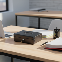 Tiroir-caisse métallique portable grand format à comptage automatique, sécurisé, avec porte-billets, pour une utilisation pratique – Vente directe usine