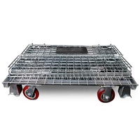 Conteneur en treillis métallique empilable de haute qualité en acier galvanisé à chaud pour entrepôt, solutions de stockage