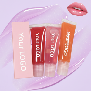 Brillo Labial Vegano y <span class=keywords><strong>Cruelty</strong></span>-<span class=keywords><strong>Free</strong></span> con Fórmula Voluminizadora, Sabor a Frutas, Etiqueta Privada, Logotipo Personalizado, Venta al Por Mayor con MOQ Bajo - Product Image 1