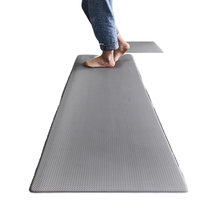 Comfortable Modern Animal Print Kitchen Floor Mats Washable PVC Anti-Fatigue Woven Thin Latex Backing Carpets and Rugs
