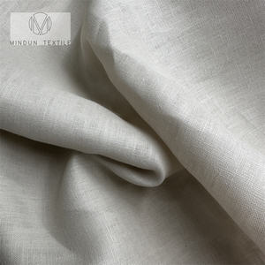 Mindun Tela de Lino Belga al por Mayor para Camisería, Sofá, Camisas y Cortinas en Blanco y Lino Natural - Product Image 4