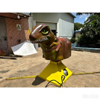 Vente directe usine : Machine simulateur de rodéo, jeu d'équitation, taureau mécanique gonflable design dinosaure à vendre