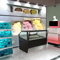 Vitrine Réfrigérée Commerciale de Haute Qualité pour Crèmes Glacées et Gelatos – Idéale pour Restaurants, Buffets et Hôtels