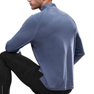 เสื้อยืดแขนยาวผู้ชายแบบสปอร์ต ปรับแต่งสไตล์ได้ พร้อมซิป - Product Image 4