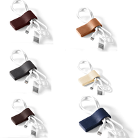 Support magnétique pour câble de téléphone, organisateur de câbles réutilisable en cuir PU, clips portables pour câbles, cadeaux pour femmes et hommes