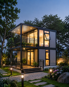 Maison préfabriquée moderne de 20 pieds ou 40 pieds, alimentée à l'énergie solaire, petite maison conteneur extensible pour complexe hôtelier <span class=keywords><strong>RayZen</strong></span> - Product Image 1