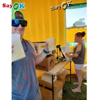 Conception 3D Gratuite Tente Gonflable Citron Kiosque Bar Stand Gonflable à Limonade pour Vente Commerciale