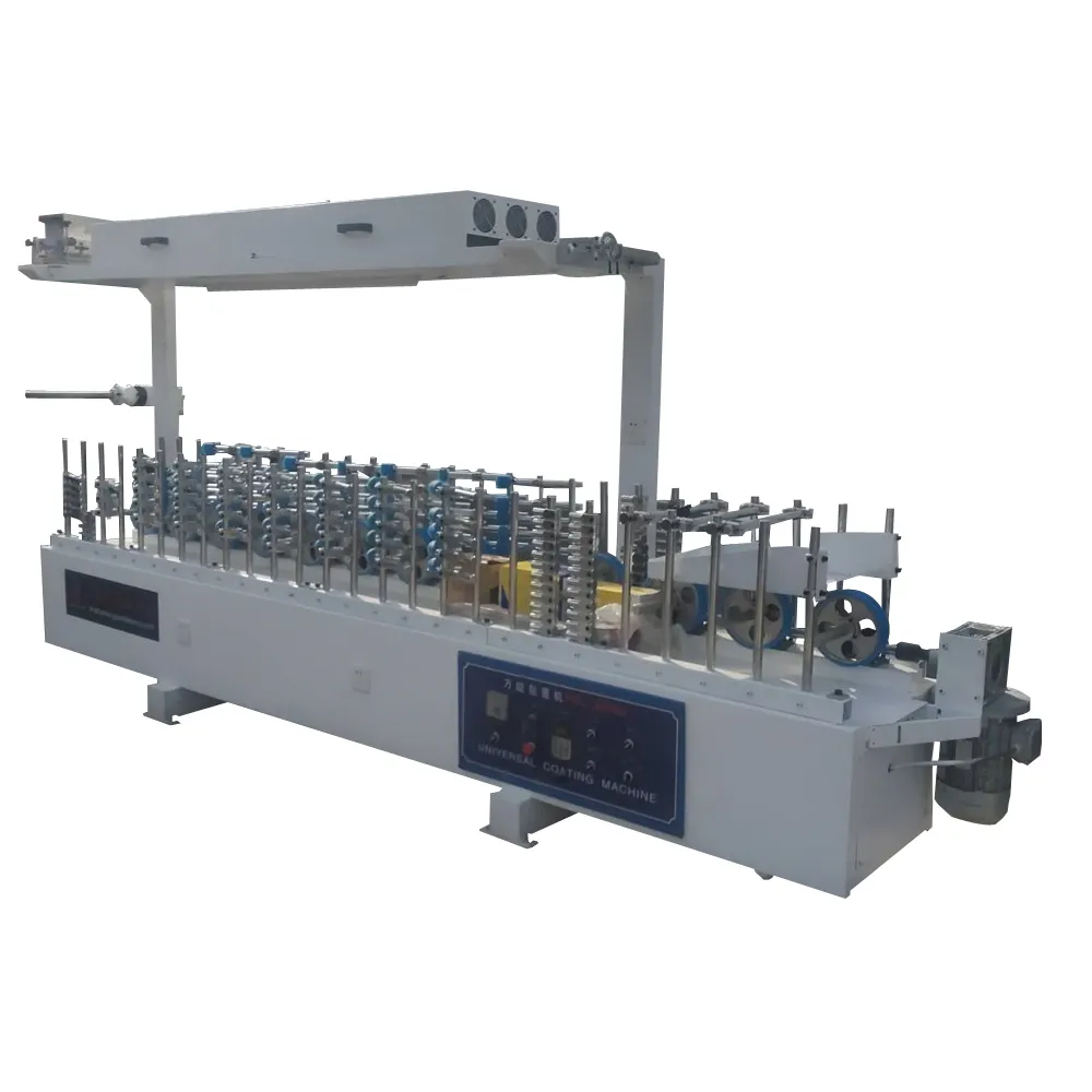 Wood Profile Wrapping Machine Wrap Cold Glue Pvc Film Coating Machine For Mdf