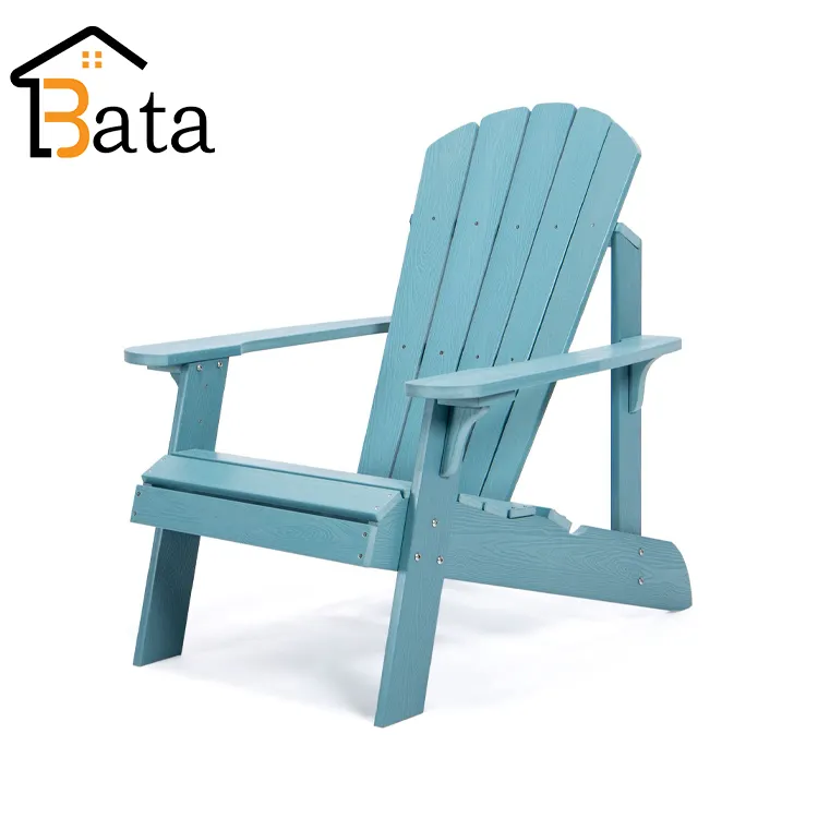 Chaise pliante de jardin de patio imperméable de haute qualité chaises Adirondack en bois plastique