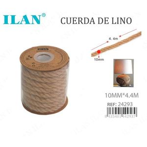 Corda di lino 10 mm x 4,4 m per artigianato e decorazioni - Product Image 1