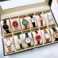 Montres de style masculin en gros, montres dorées de haute qualité pour femmes, montres pour filles, assortiment en vrac