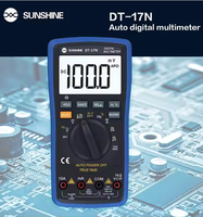 SUNSHINE DT-17N multimètre à affichage LCD à gamme automatique multimètre numérique testeur d'instrument numérique automatique pour outils de réparation