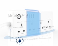 Stop Kontak Pintar Wifi US UK EU Tuya Multifungsi dengan Kabel Ekstensi dan USB, Dilengkapi Pengatur Waktu dan Remote