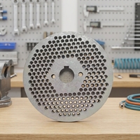 Disque de moule de presse à granulés de 2 à 8 mm en alliage résistant aux hautes températures pour machine à granulés