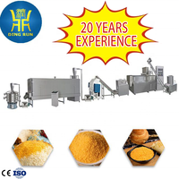 Ligne de production industrielle clé en main d'équipements pour la fabrication automatique de pâtes à frire Panko en flocons américains, extrudeuse de pâtes à frire