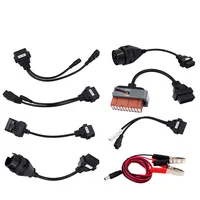 Cable Convertidor OBD2, Juego Completo de 8 Cables para Automóviles y Camiones, para Lector de Diagnóstico TCS PRO, Conector de Interfaz